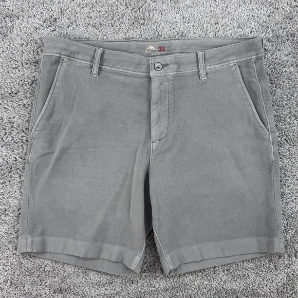 Faherty Other - Faherty Stretch Terry Shorts Men's 35 Gray Chino Preppy Soft Twill Stretch